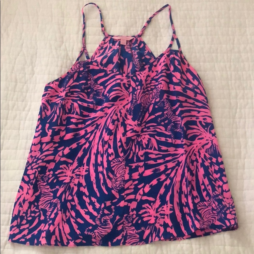Lilly Pulitzer XS silk tank